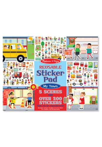 Melissa & Doug Melissa & Doug Reusable Sticker Pad - My Town - Arts & Crafts, Activity Pad for Children, Repositionable Stickers 98CF6THB1E32E7GS_1