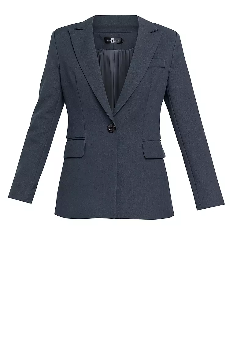 Buy Well Suited Fitted Suit Jacket 2024 Online ZALORA Philippines