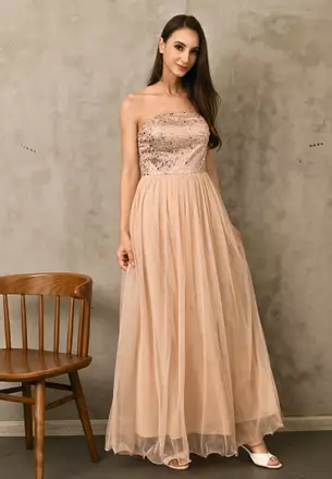 Buy Gold Dresses Online | Sale Up to 90% @ ZALORA Singapore