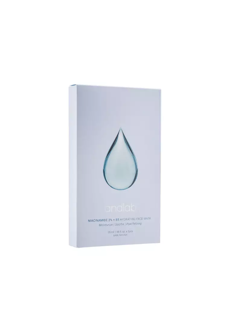 Buy ANDLAB ANDLAB Niacinamide 2%+B5 Hydrating Face Mask 5piece 2026 ...