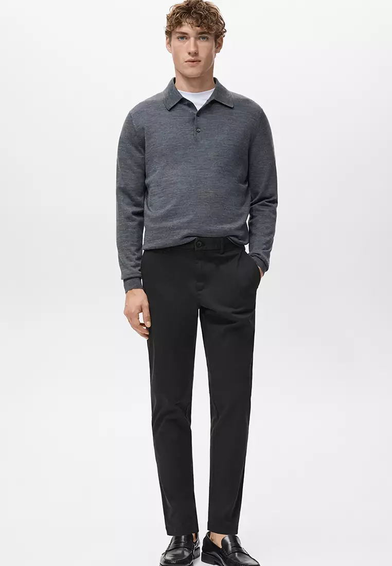 Prato Cropped Tapered Chino Trousers