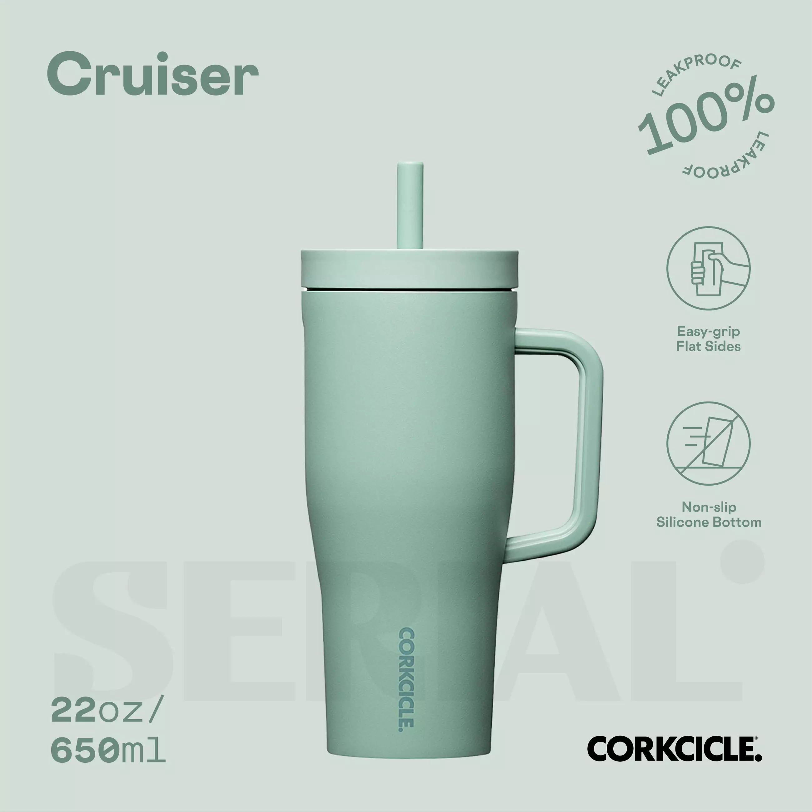 CORKCICLE Leakproof Cruiser 22oz - Thyme