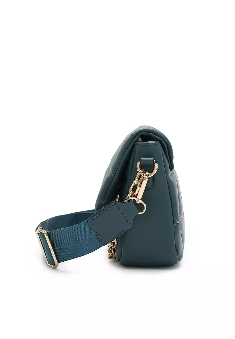 Quilted Shoulder Bag / Sling Bag / Crossbody Bag (單肩包 / 斜孭袋) - 綠色