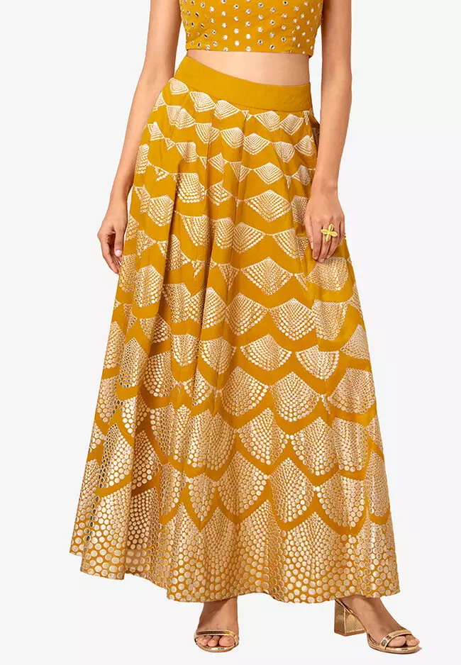 Indya 2024 mustard skirt