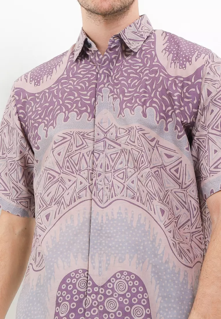 Piramid Kemeja Batik Premium Pria Casual Modern Lengan Pendek