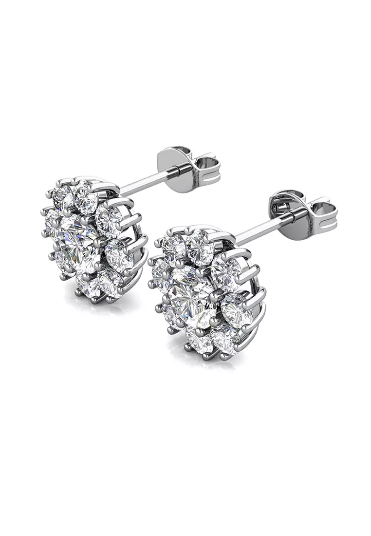 Berlian Moissanite Mon Orne Earring WG [GRA CERTIFICATE MOISSANITE DIAMOND] - Anting 0.3 CT Moissanite Diamond with 925 Silver Celesta Moissanite