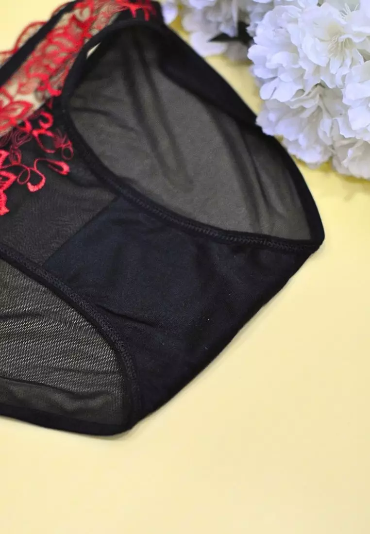 3 Pack Daphne Brief Sexy Lace Panties Bundle A