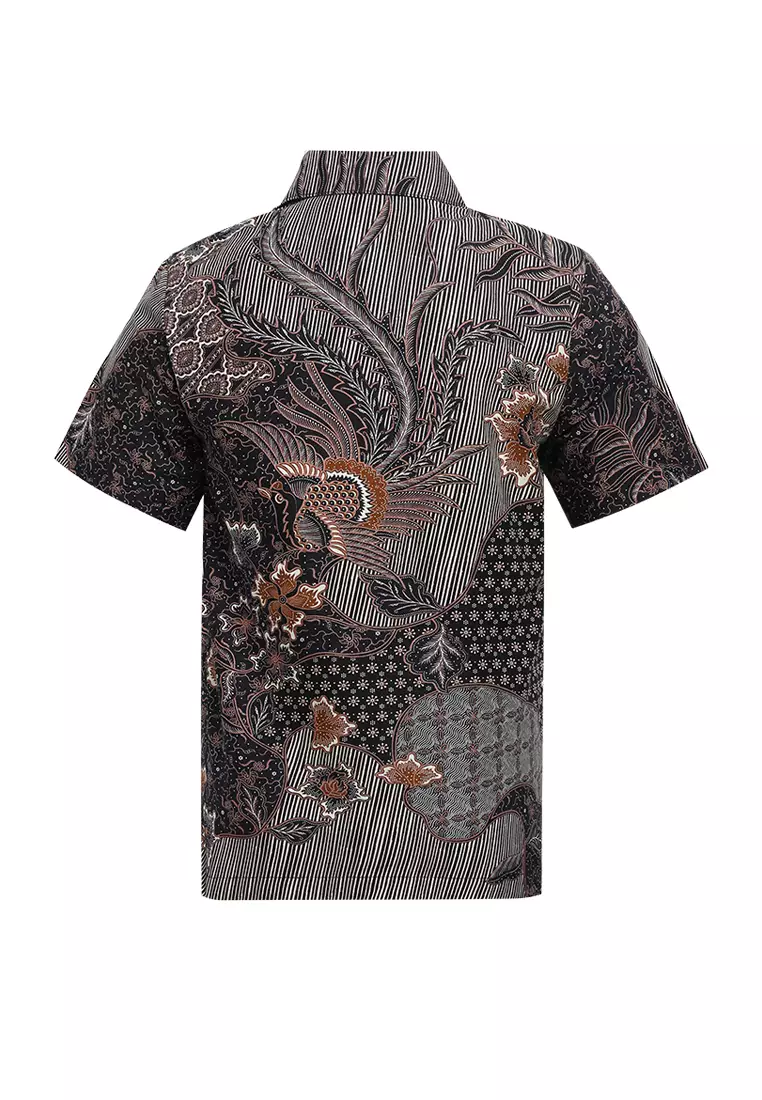 Hem Anak Batik Laki Laki Lengan Pendek Denio New Brown