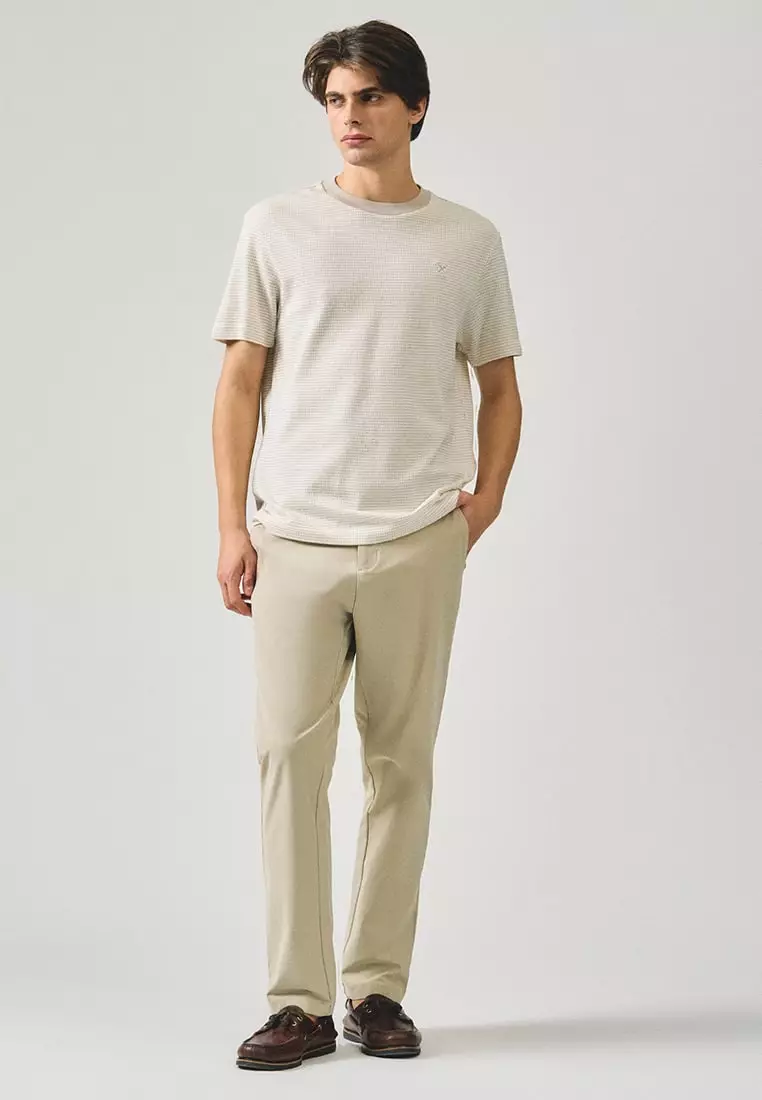 Regular Fit T-Shirt In Two-Tone Jacquard