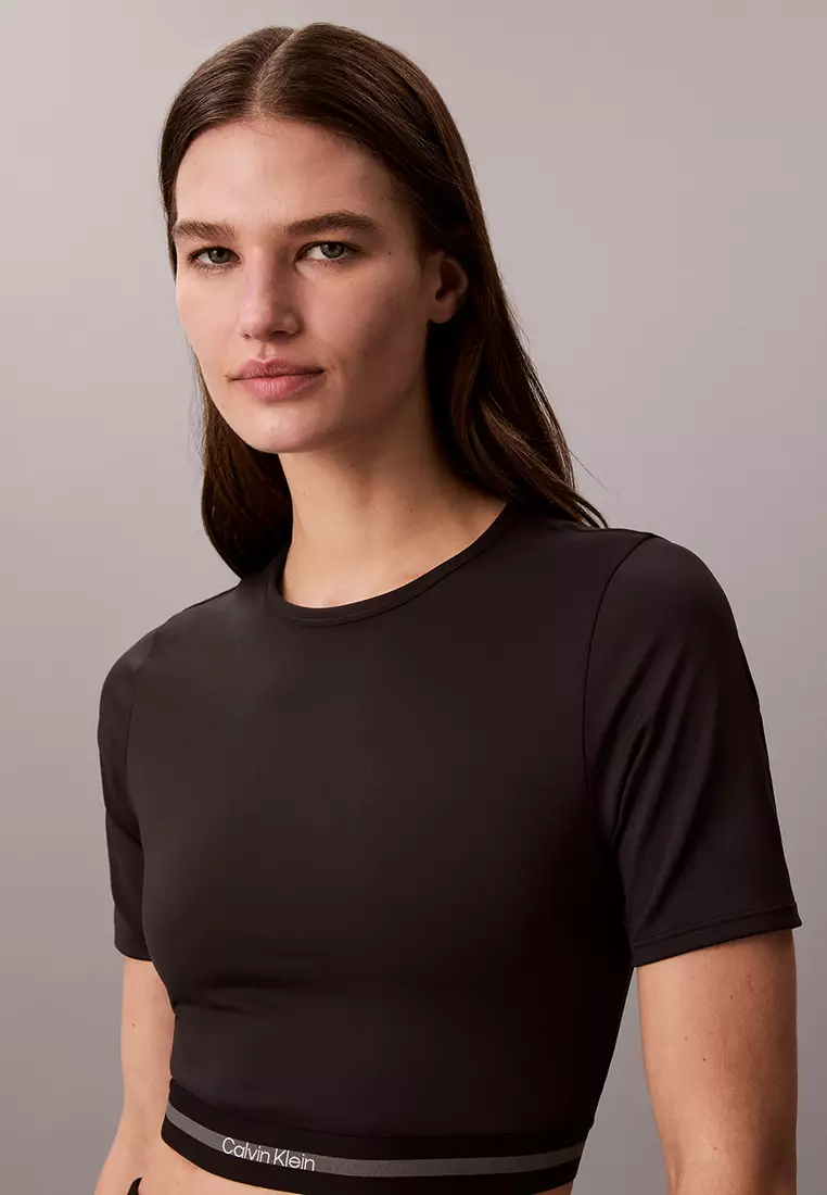 Cropped Quick Dry Performance Gym T-Shirt - Calvin Klein Sport