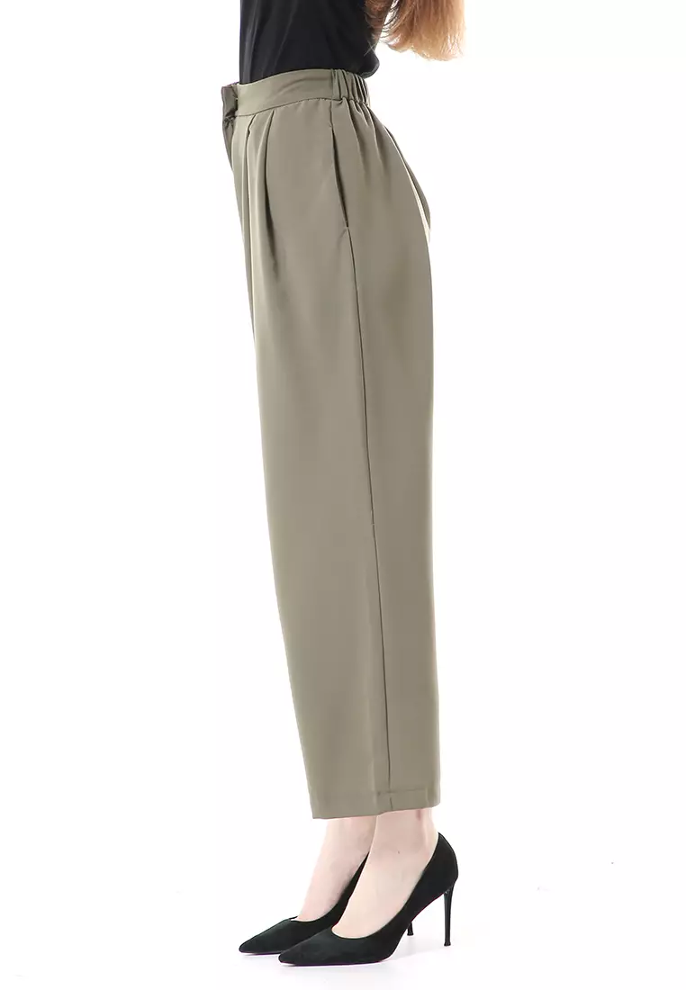 Dash Cullote Pants Bawahan Wanita High Quality - Olive