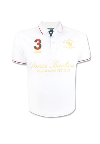 Santa Barbara Polo & Racquet Club white SBPRC Regular Polo Shirt 10-2205-01 C19CCAAF3211F4GS_1