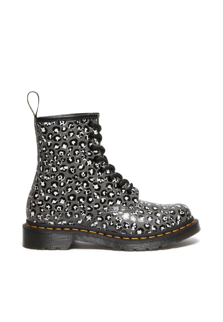 1460 WOMEN'S LEOPARD SMOOTH LEATHER LACE UP BOOTS