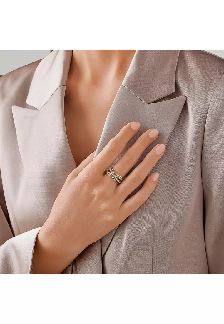 Buy Michael Hill Crossover Wrap Ring with .47 Carat TW Diamonds in