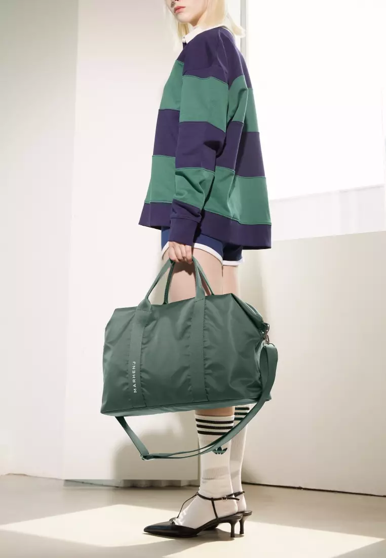 VERSUS Nylon Crossbody Bag Forest Green