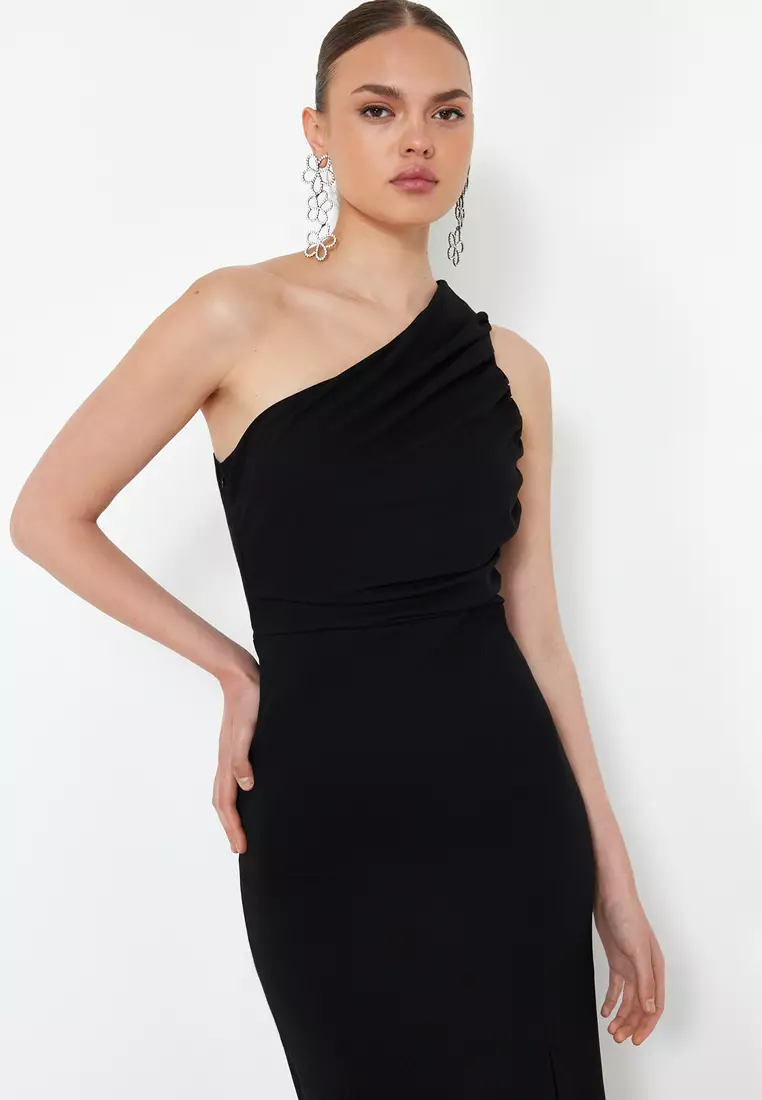 Bodycon Single Sleeve Long Evening Dress