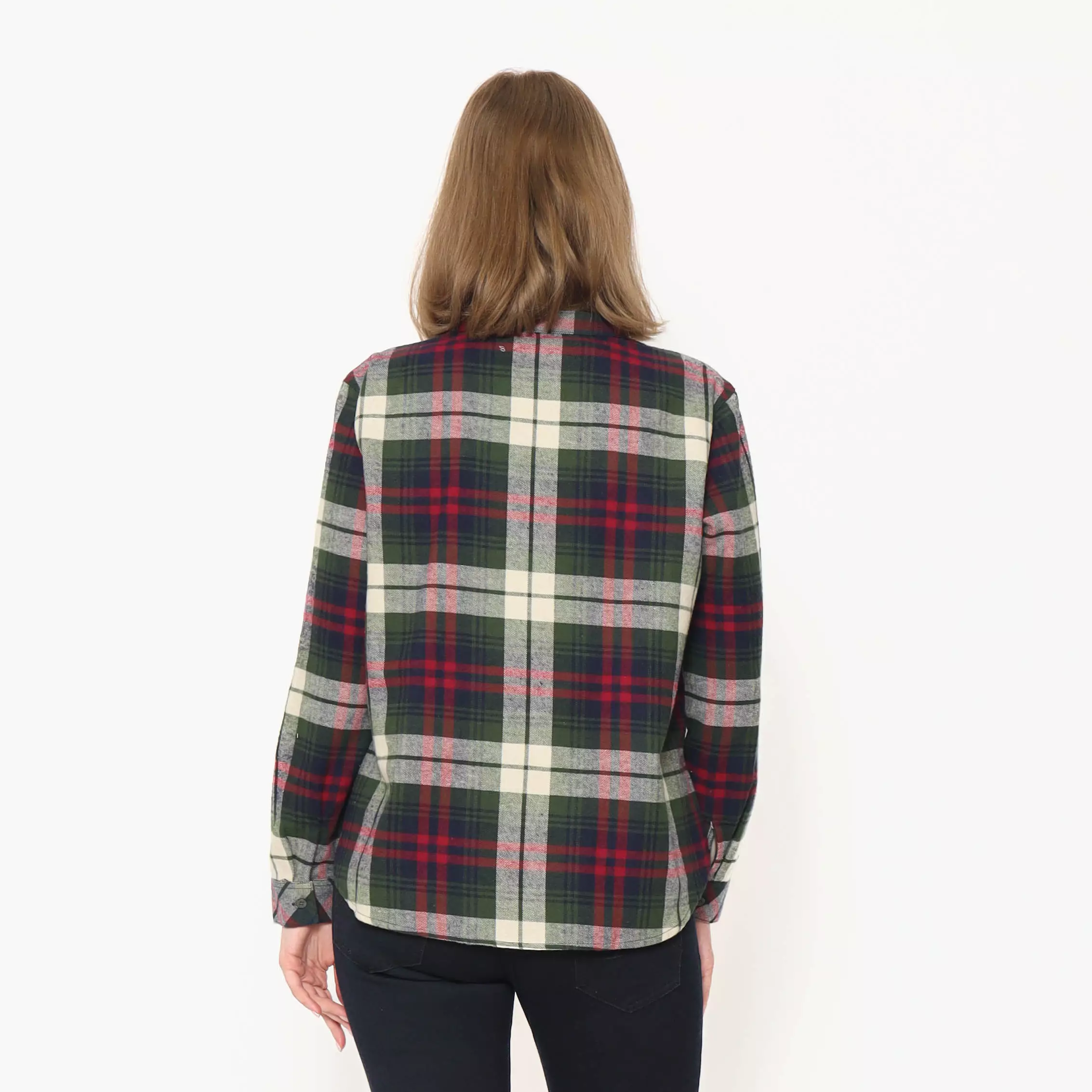 Elaina Flanel Blouse Green