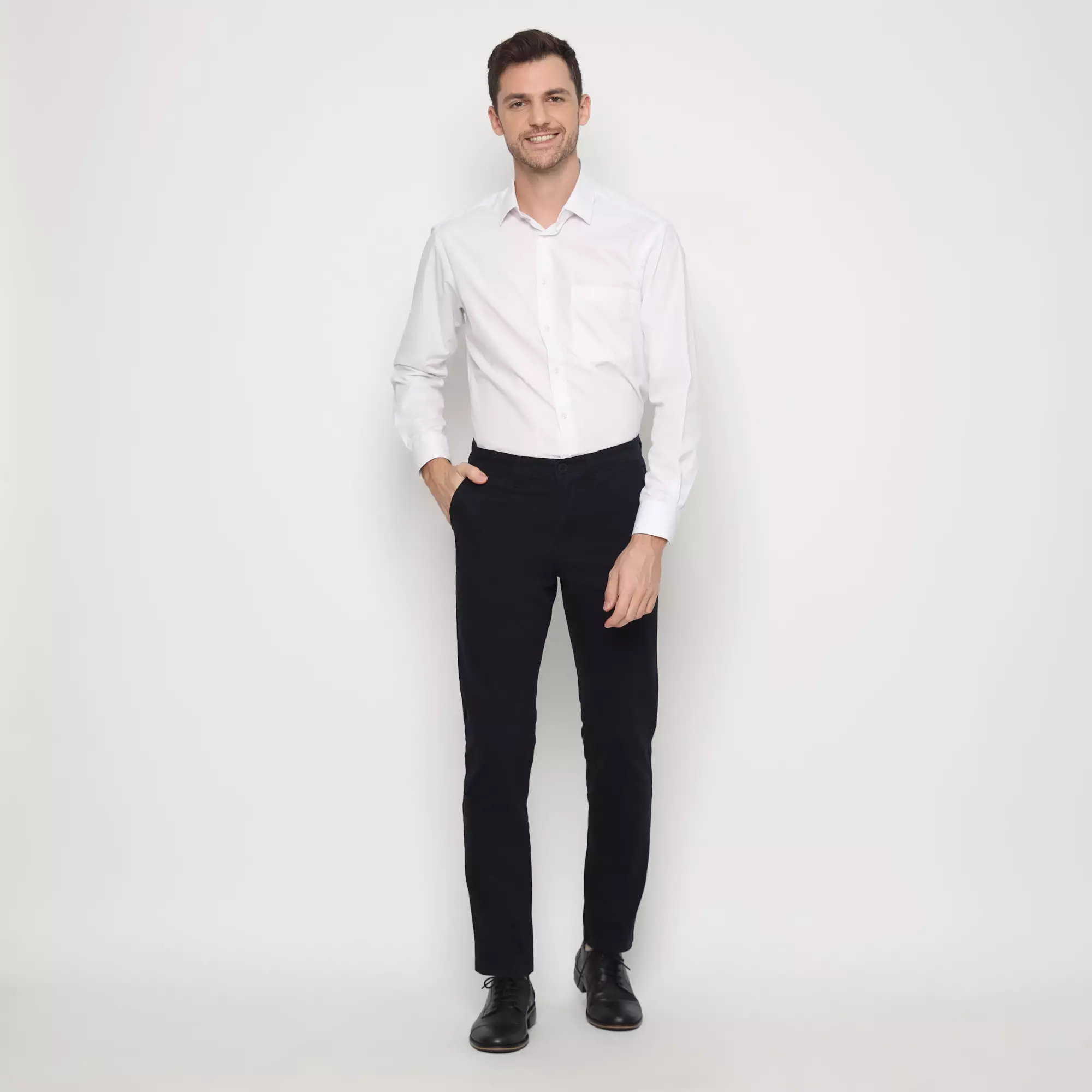 Platini Celana Pria Chino Panjang Navy 588042