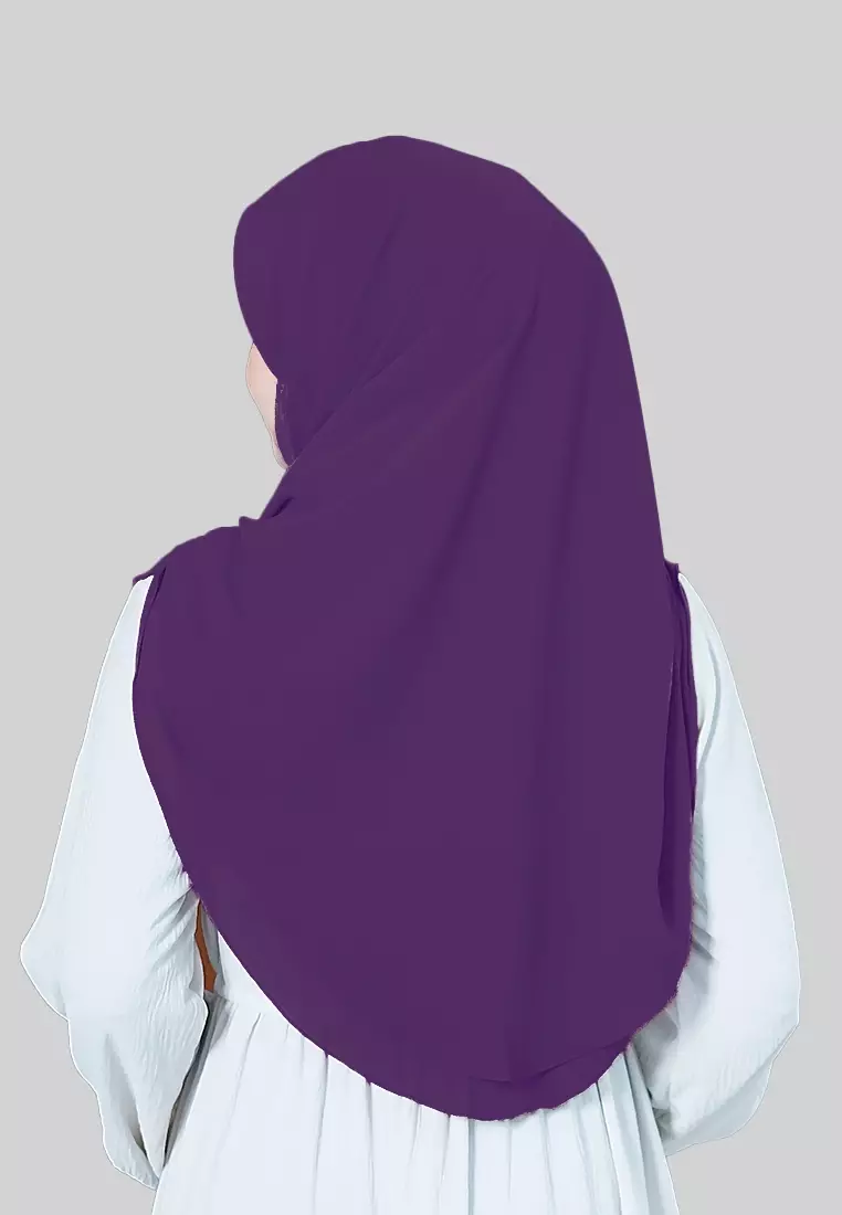 HIJAB INSTAN IRISH - DARK PURPLE