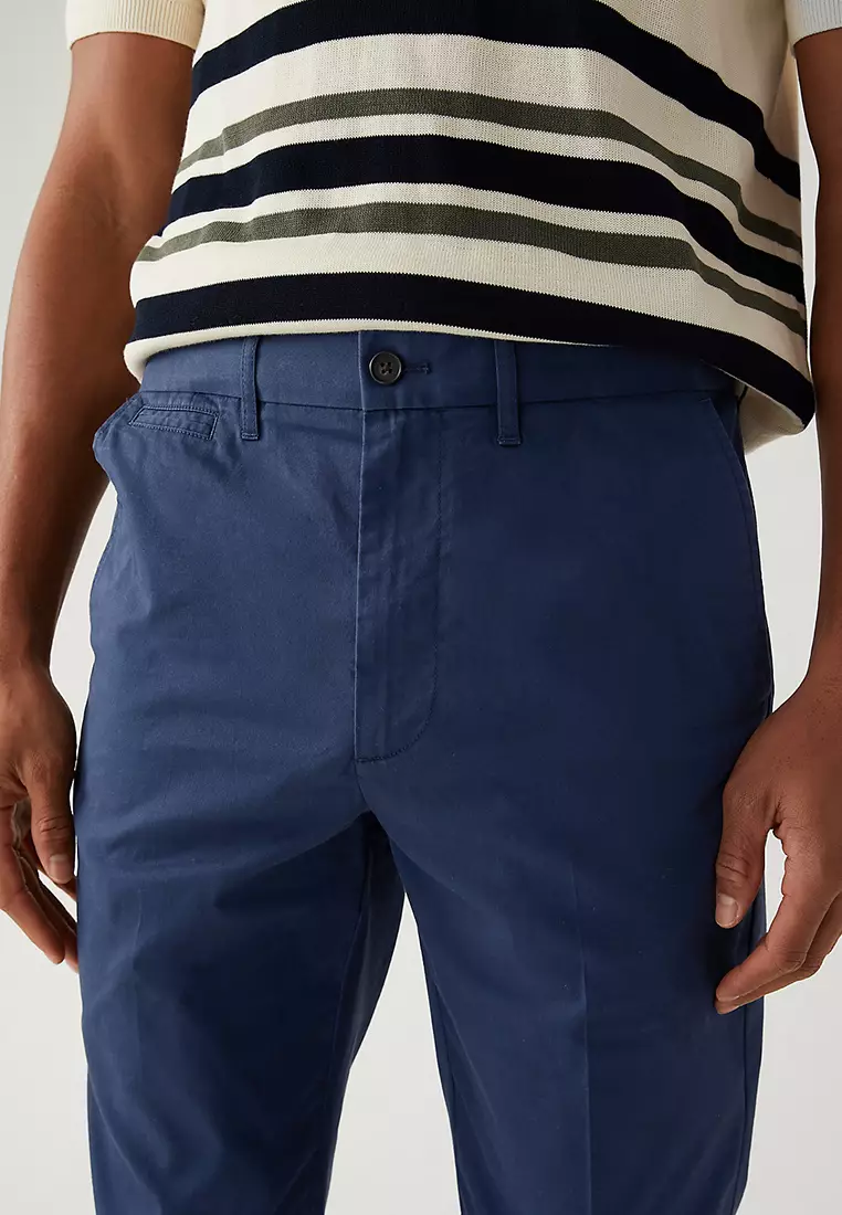 Regular Fit Cotton Rich Super Lightweight Chinos