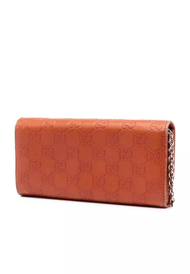 Pre-Loved Gucci Guccissima Dice Wallet On Chain