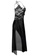 SMROCCO black Anne Plus Size Long Nightdress Sleepwear PL8016 SM066US0S9WGMY_2