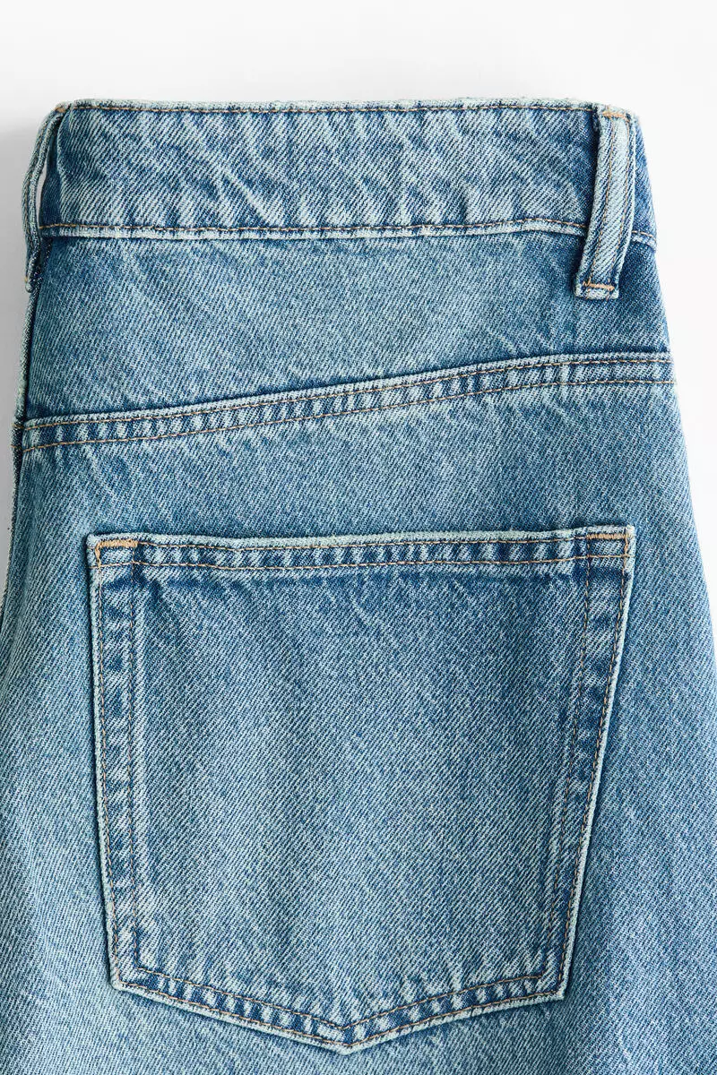 Barrel Regular Waist Ankle Jeans