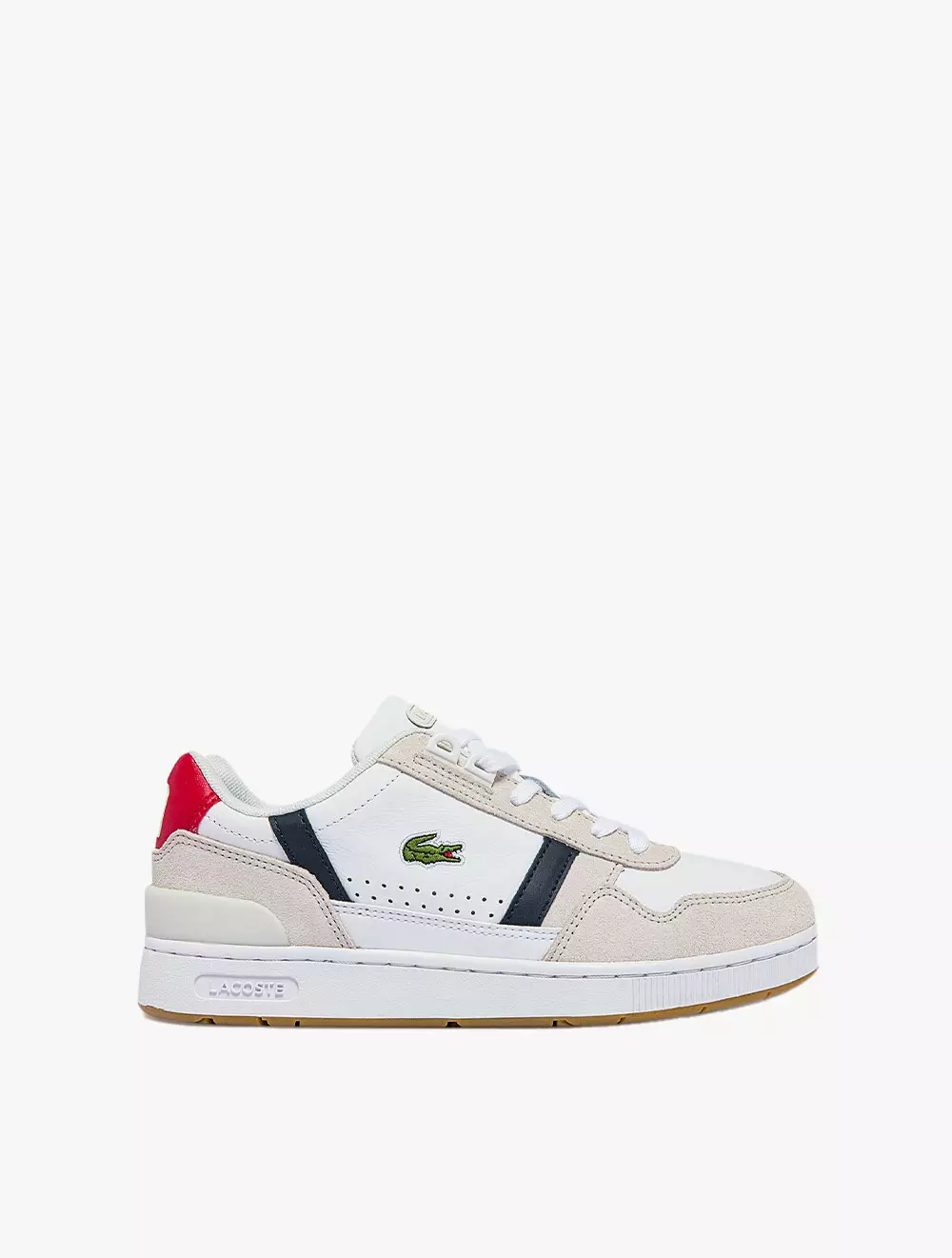Jual Lacoste Women's T-Clip Tricolour Leather and Suede Trainers ...