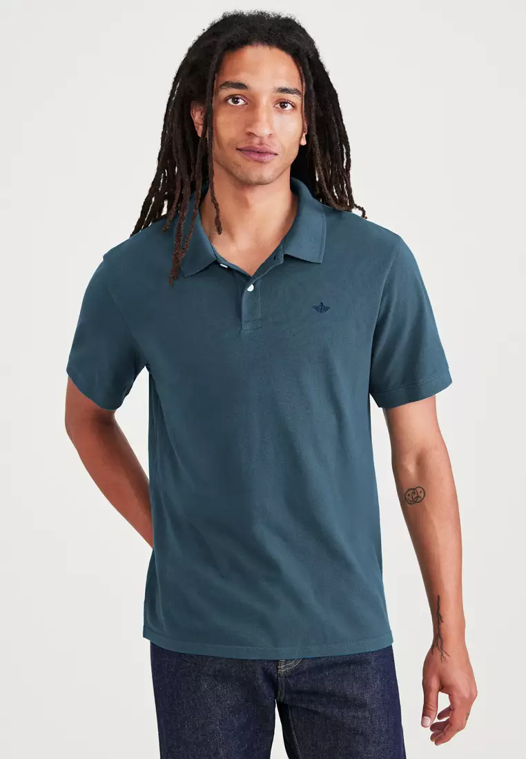 Buy Dockers Dockers® Men's Rib Collar Slim Fit Polo Shirt A1159-0059 ...