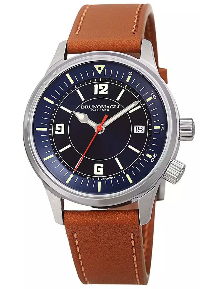 Bruno Magli Vittorio 24.191281.SU Jam Tangan Pria Swiss Analog