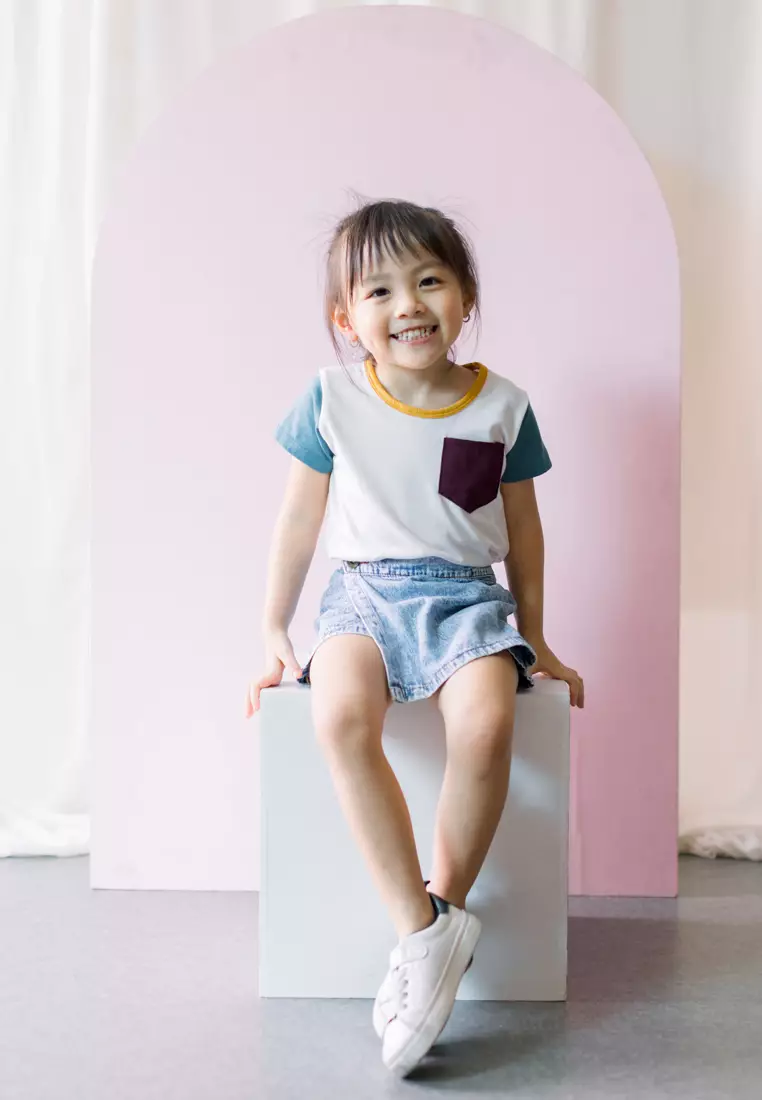 TWO MIX - Kaos Anak Katun Lengan Pendek - Short Sleeve Shirt with Pocket 4263