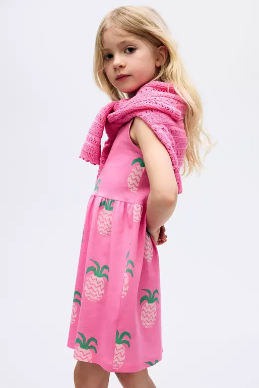Patterned cotton dress