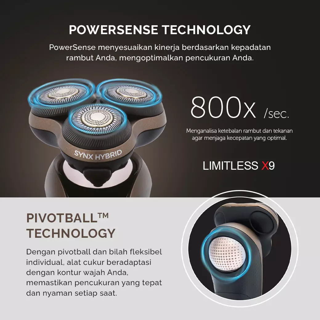 Remington X9 Limitless X Rotary Shaver XR1795