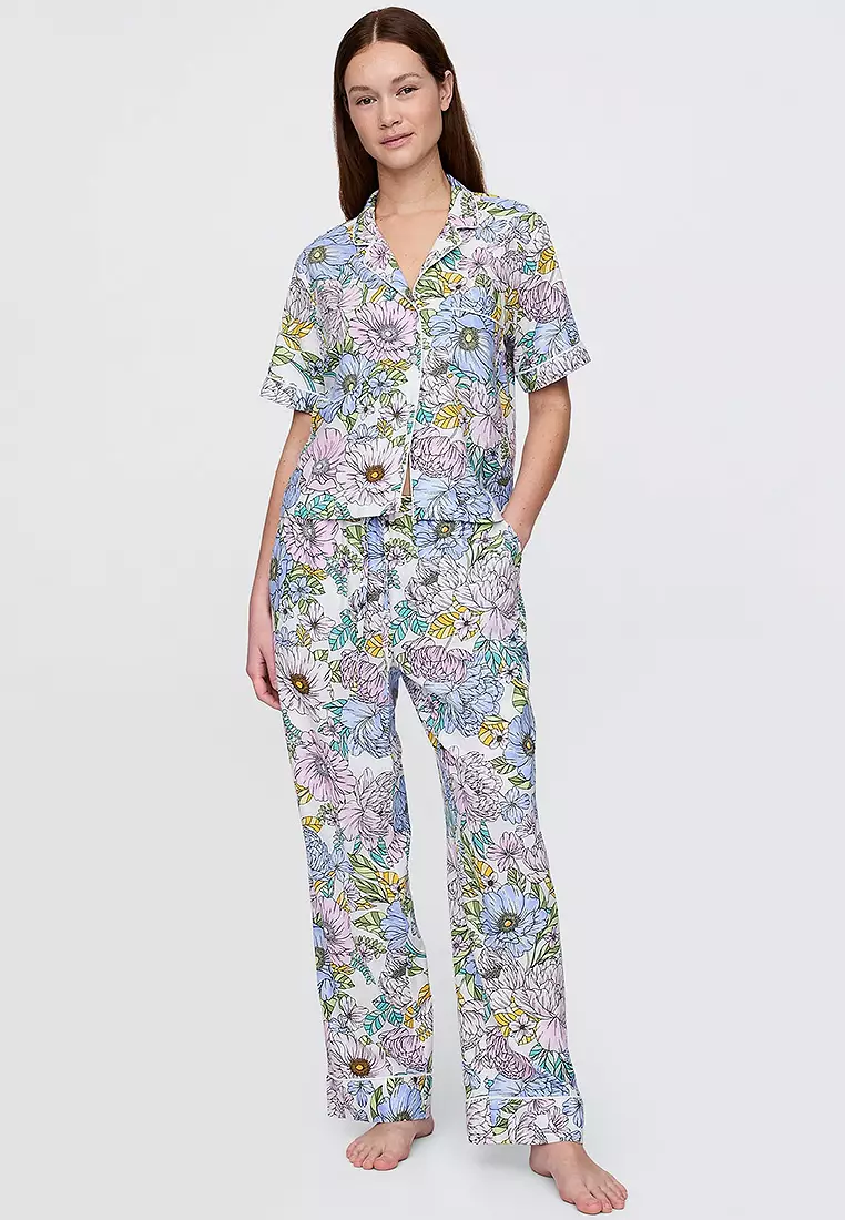 Linen-Blend PJ Pants