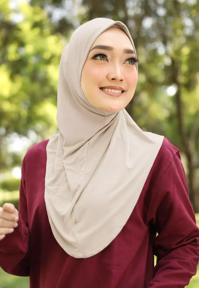 Cotton Bee - Safar Sport Bergo | Hijab Instan Olahraga - Almond