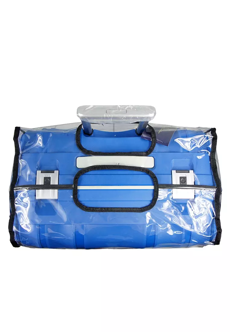 Sarung Koper - Luggage Cover Polos Travel Time SM01 - Ukuran L untuk Koper 28-29 inch - transparan