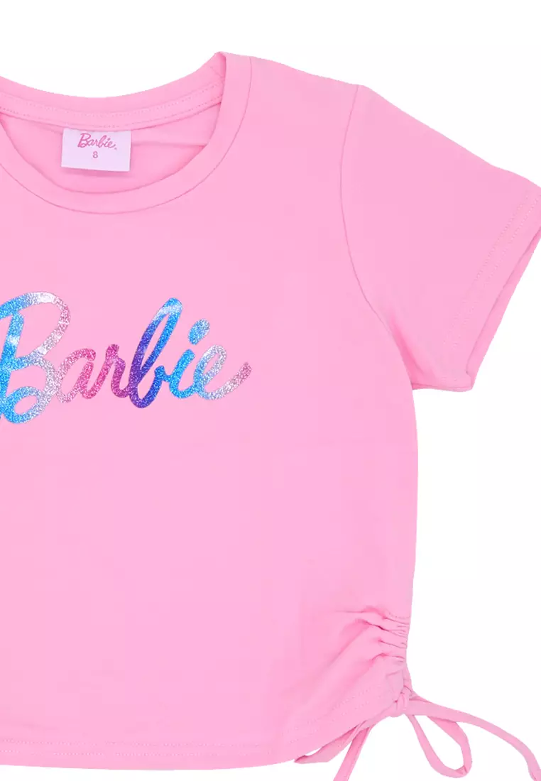 Girls Licensed Graphic Crop Top Ruched