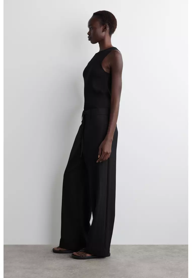 FLUID DRAWSTRING TROUSERS