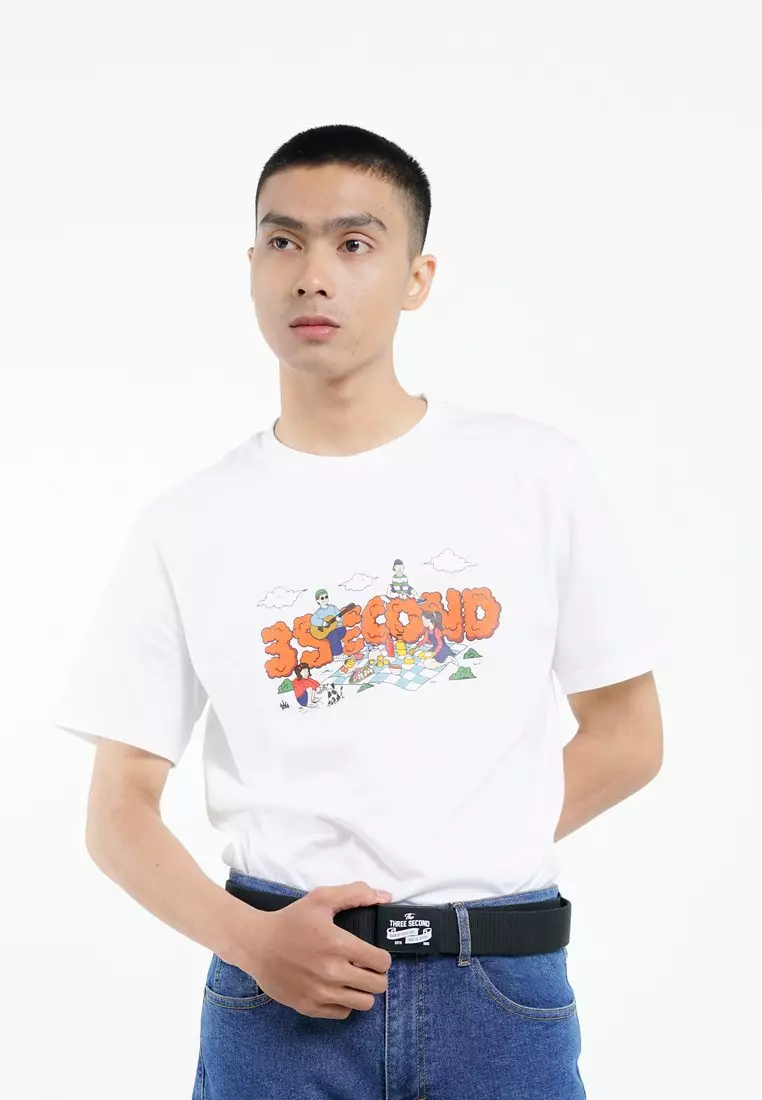 3Second Men's Webbing Belt Beat of Youth OL-040425