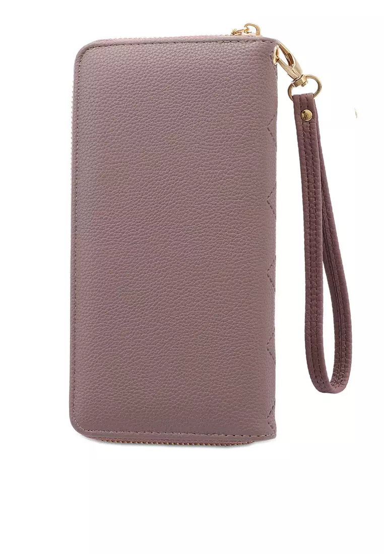 Women's Long Zipper Wallet - Purple