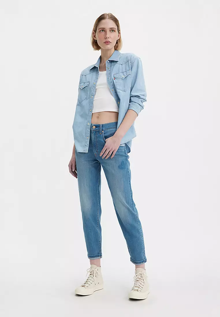 Levi's® 高腰男友 Boyfriend 牛仔褲 | 女裝