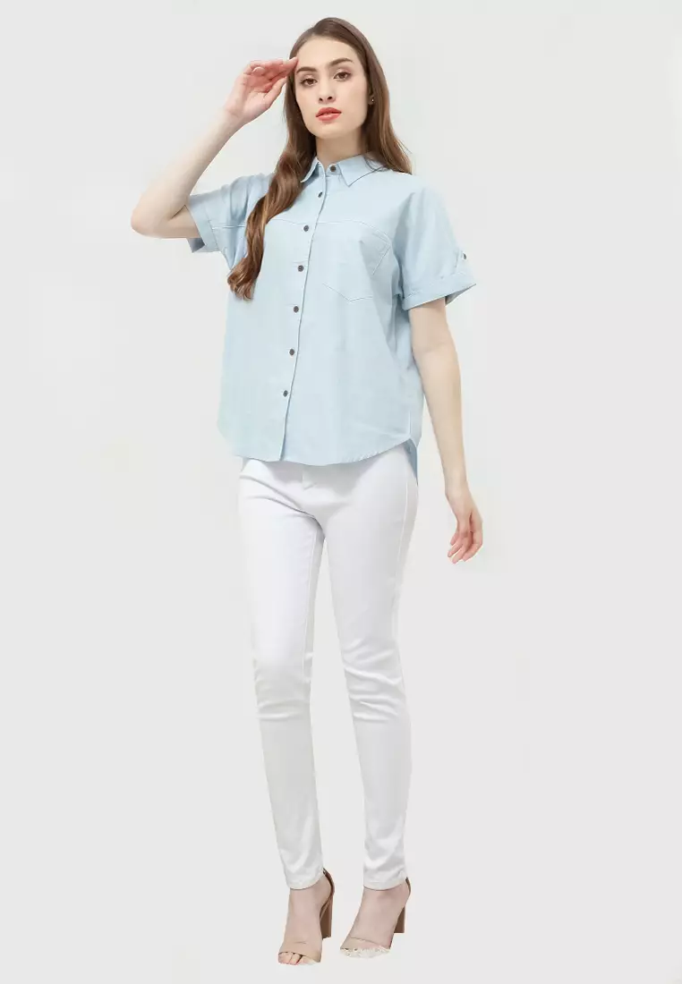 Urban Exchange Alisha Blue Shirt