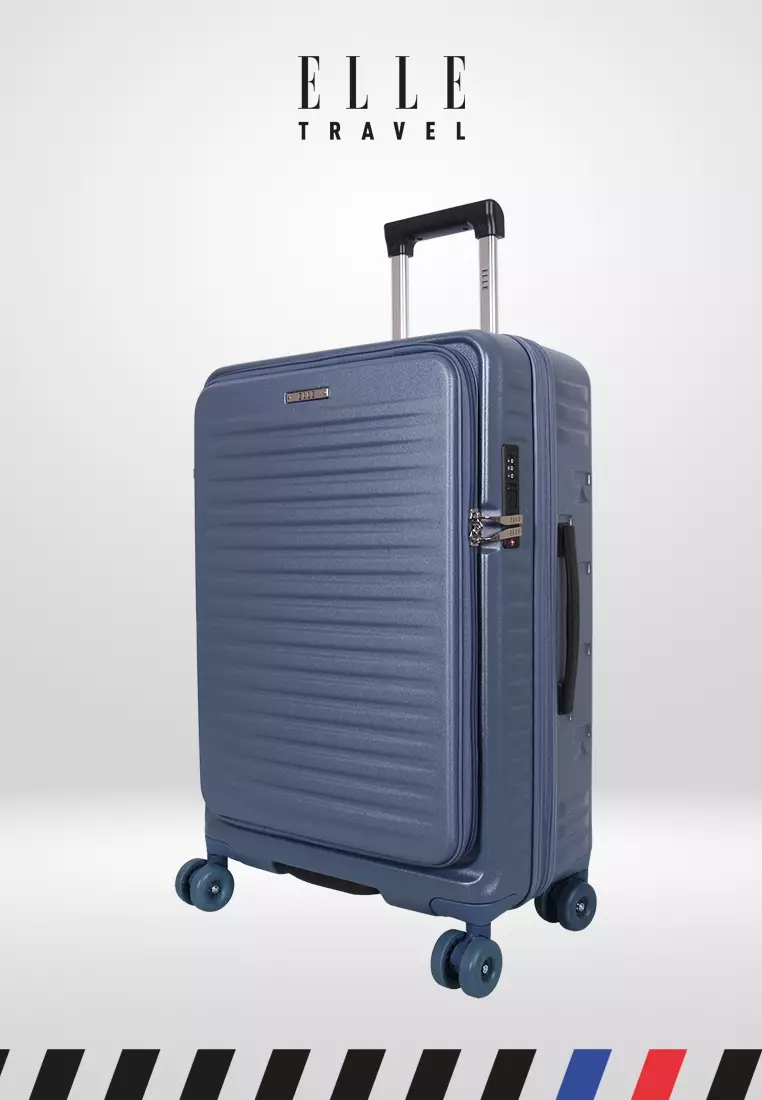 ELLE TRAVEL Koper 24 inci 31280ST-24 Metalic Bijou Blue