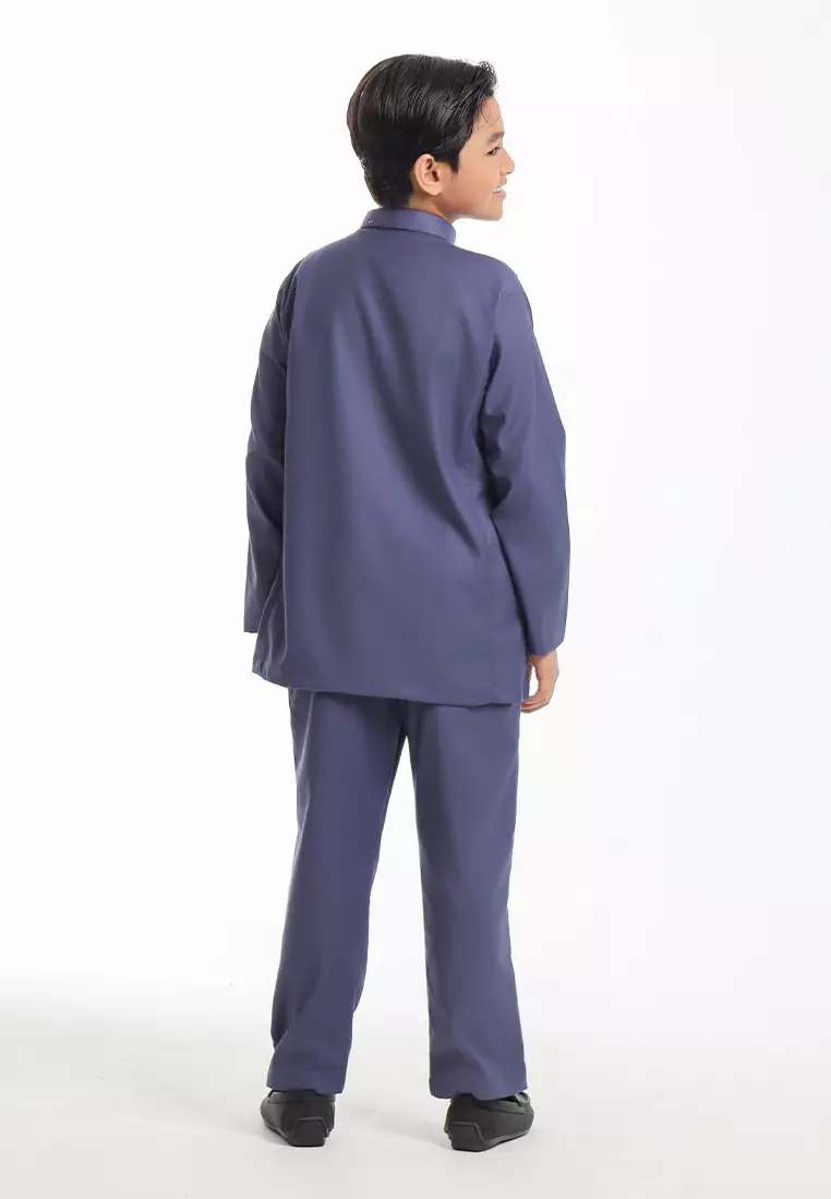 Alain Delon Baju Melayu Cekak Musang Budak - 19026504-38NightshadowBlue