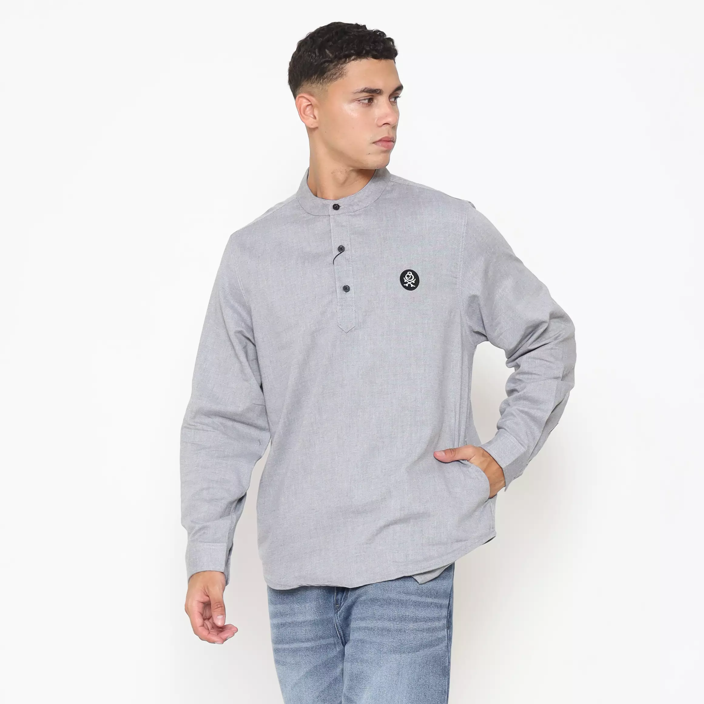 Juice Ematic Kemeja Lengan Panjang Pria Corgee Koko Men Shirt Long Planet Surf