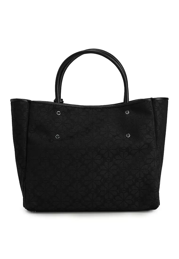 Spade Flower Jacquard Medium Everything Tote Bag (cq)