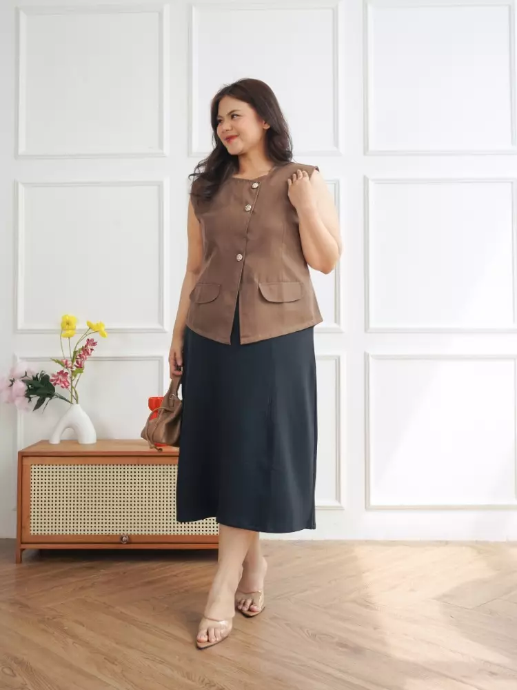 xtramiles Ladies vest cappucine vest coffee