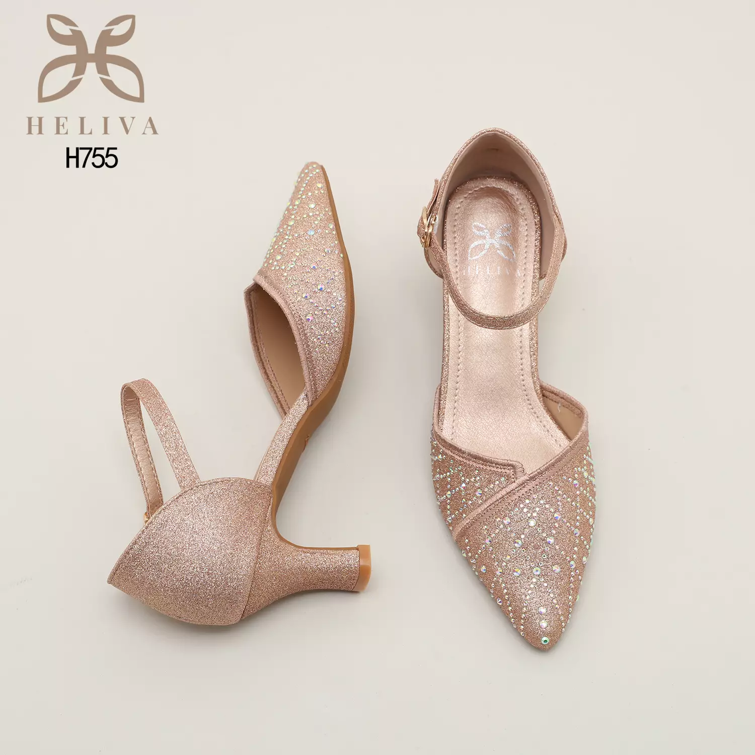 Heliva Sherly Women High Heels Glitter Jewel Accesories