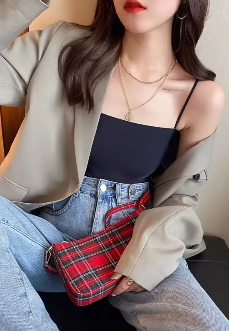 2 Pack Premium Arina Ice Silk Bralette Inner Top Tube in Nude and Black