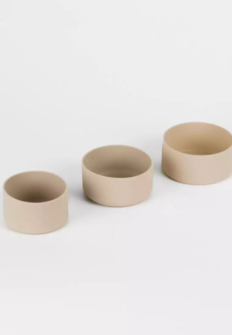Crossing Silicone Water Bottle Boot - Fits Diameter 7-7.5cm (550ml) Blistered Pack - Beige